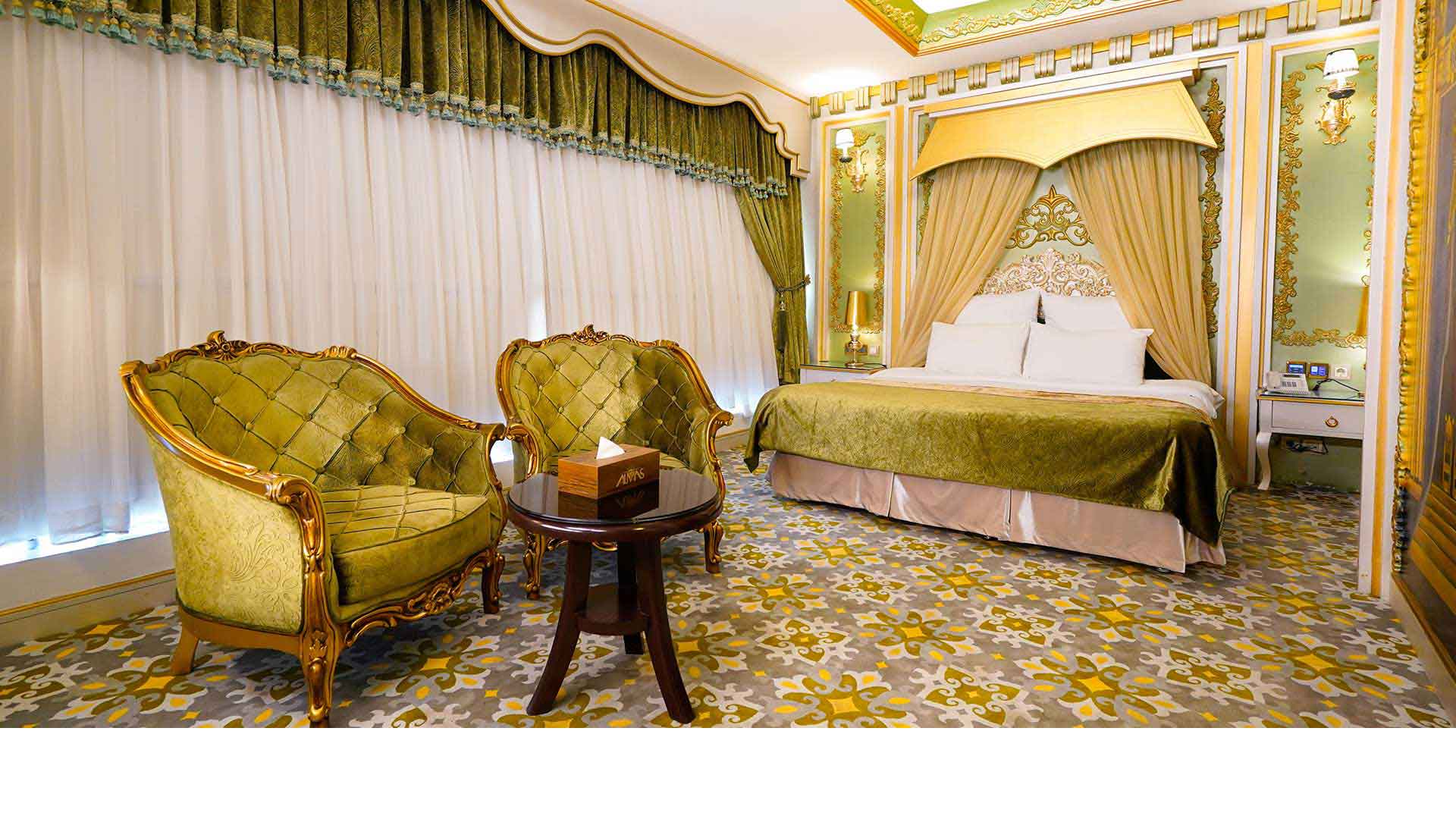 نمای اتاق سبک تمدن ایتالیا هتل پنج ستاره الماس 2